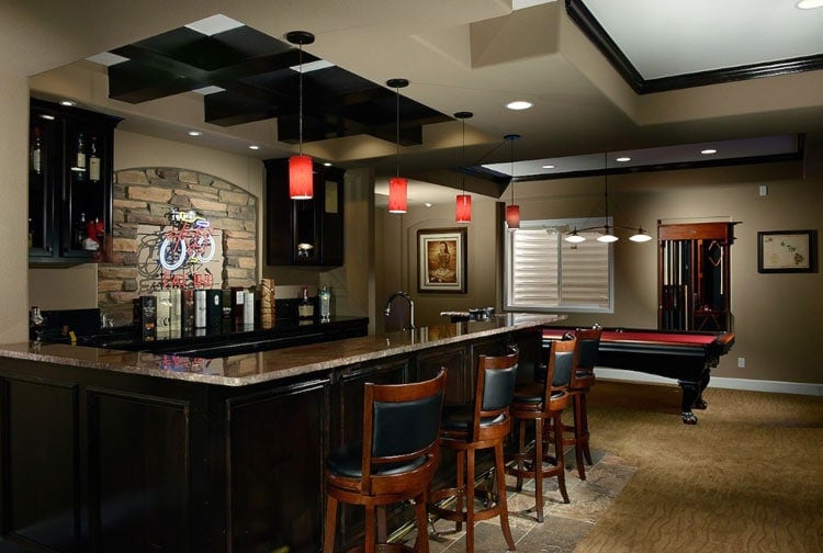 Man Cave Home Wet Bar Designs