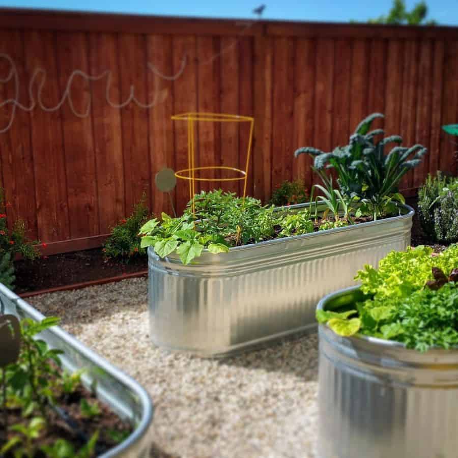 metal tub garden beds