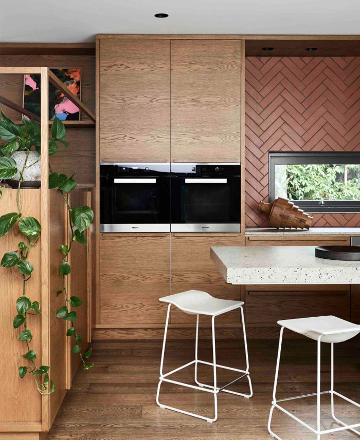 mid century modern kitchen ceramic tiles 2