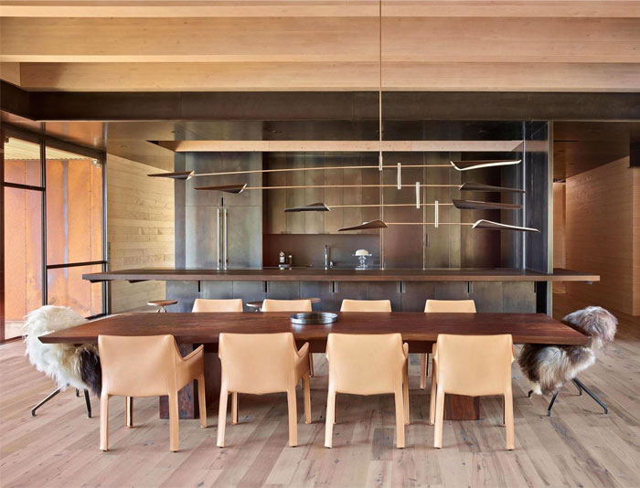 mid century modern sleek kitchen cabinets 9