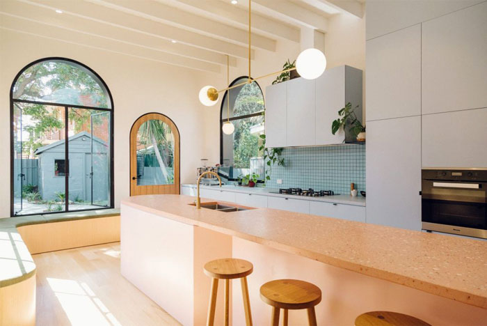 midcentury modern kitchen cabinets colour 1