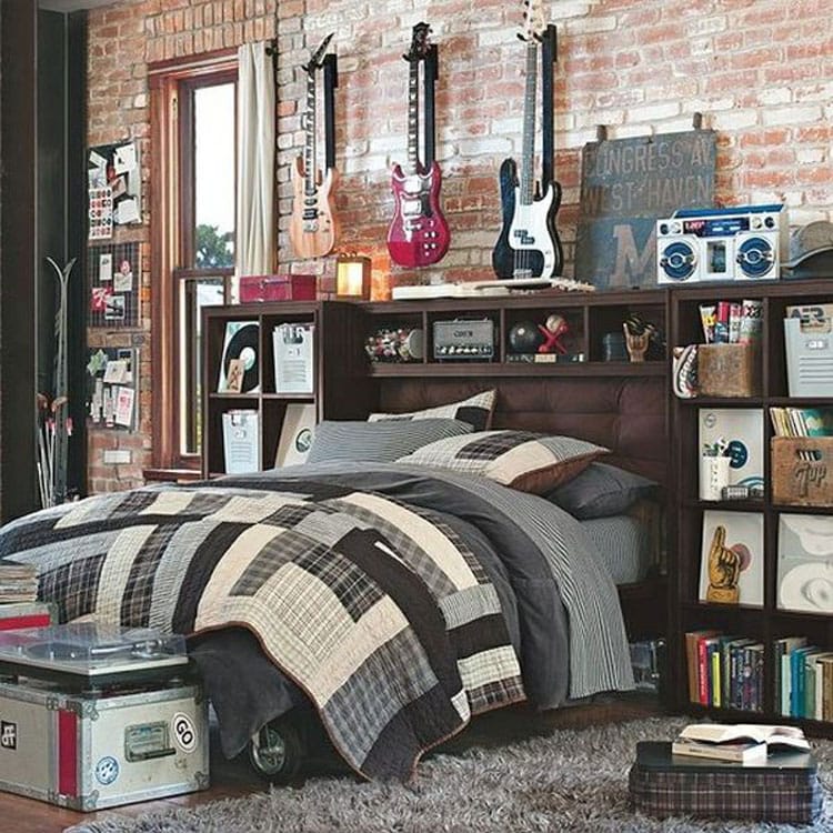 modern-and-stylish-teen-boy-room-decor-for-artsy-musicians Modern and Stylish Teen Boy Room Decor for Artsy Musicians