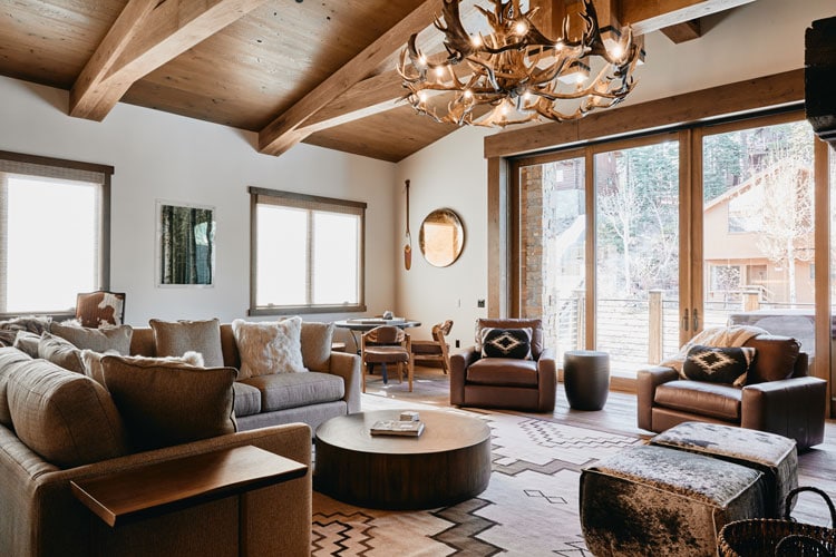 Modern Cabin Living Room