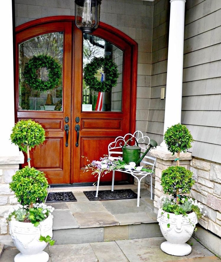 modern-front-door-planter-ideas Modern Front Door Planter Ideas