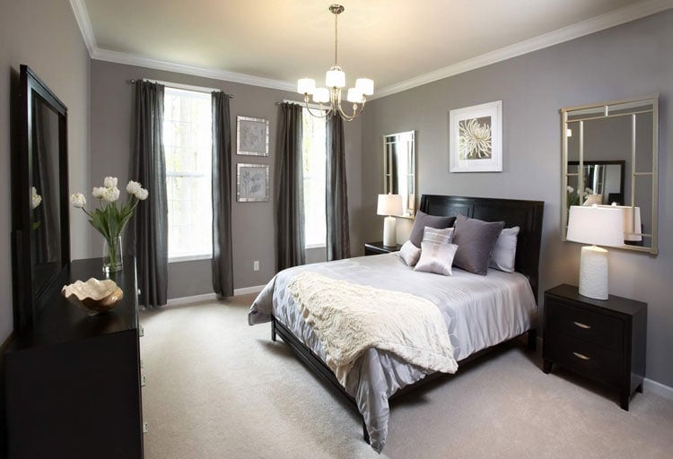Modern Light and Dark Grey Bedroom Ideas
