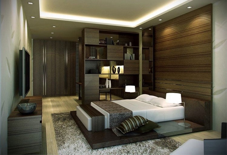 modern-male-bedroom-design-with-room-divider Modern Male Bedroom Design with Room Divider