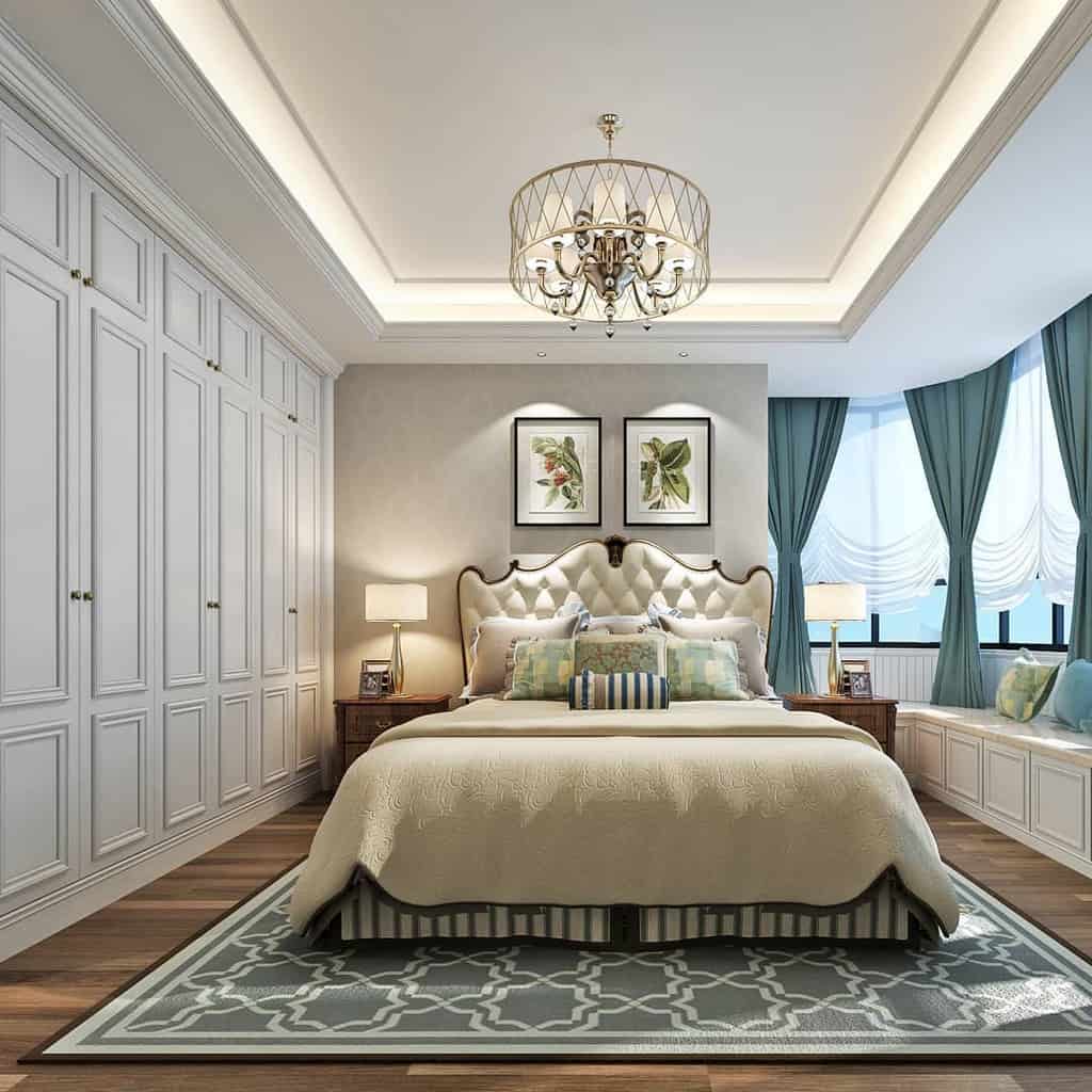 modern-wall-paneling-ideas-colourgallerya luxurious country style bedroom