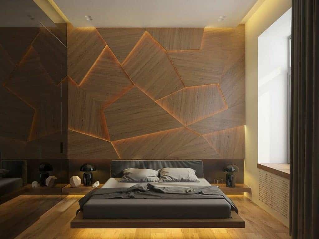 modern-wall-paneling-ideas-homedesignnowofficial textured wall paneling feature wall bedroom