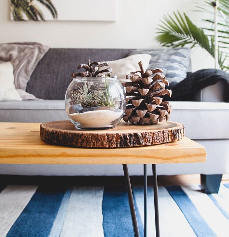 Natural Wood Coffee Table