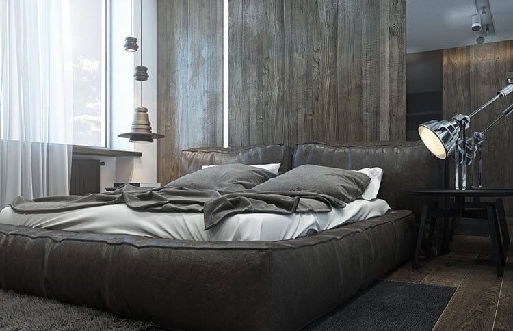 neutral-mene28099s-bedroom-with-interesting-lighting Neutral Men’s Bedroom with Interesting Lighting