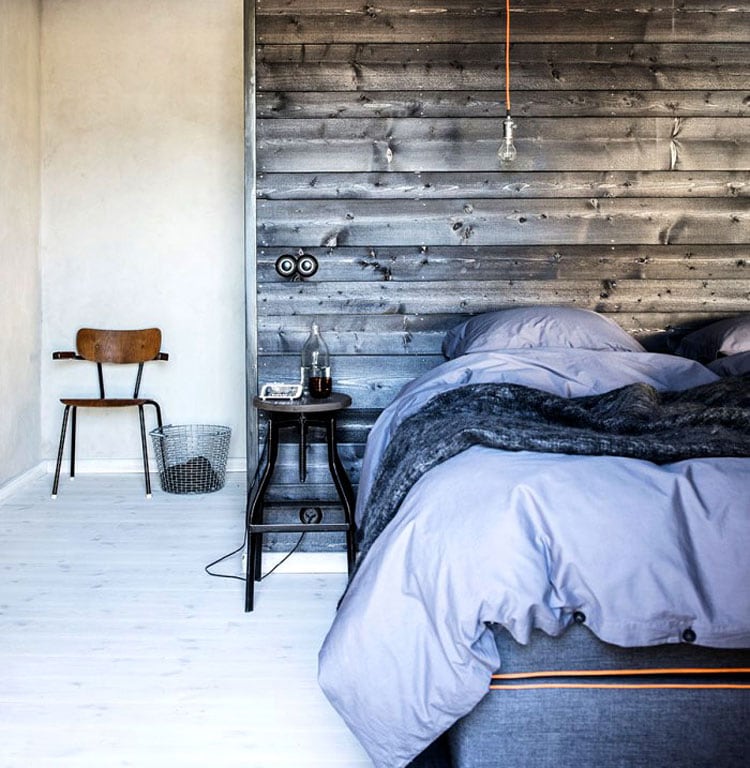 nice-bedroom-design-with-rustic-wall-decor Nice Bedroom Design with Rustic Wall Decor