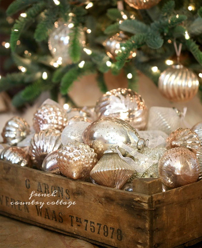 pearl glass christmas ornament