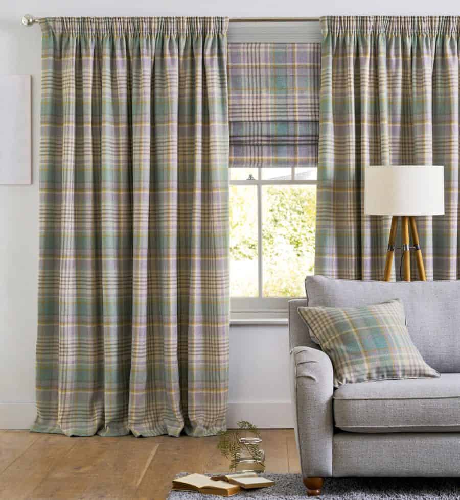 pattern curtains living room