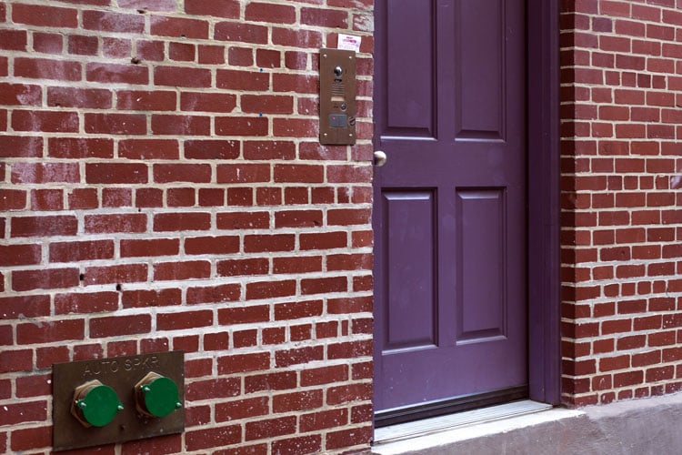 purple-front-door-color-for-red-brick-house Purple Front Door Color For Red Brick House