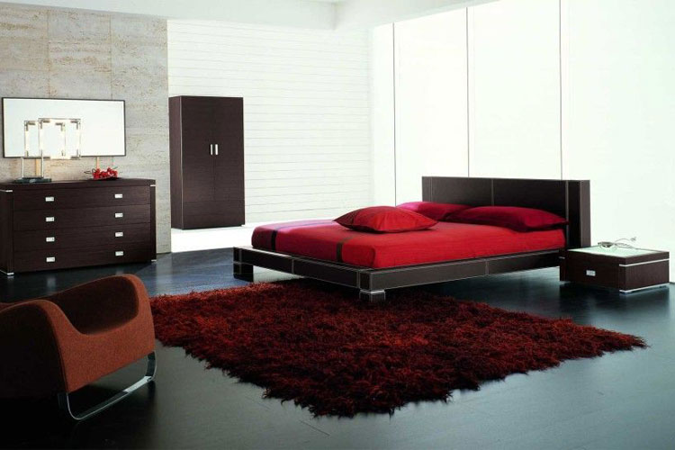 Red Bedroom For Men