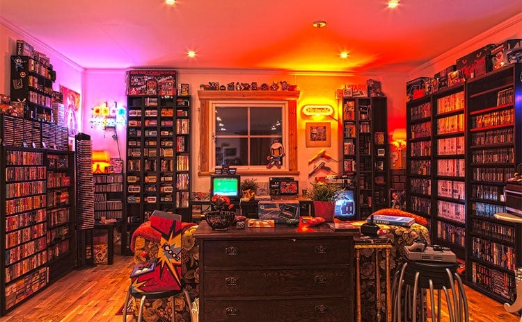 Retro Video Game Library Ideas