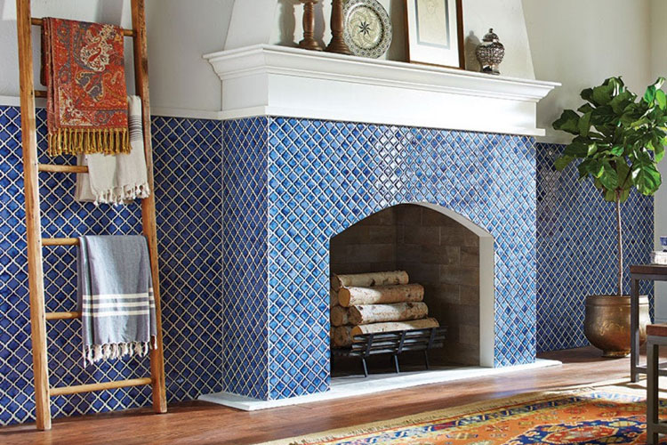 sapphire-blue-tiles-for-fireplace Sapphire Blue Tiles For Fireplace