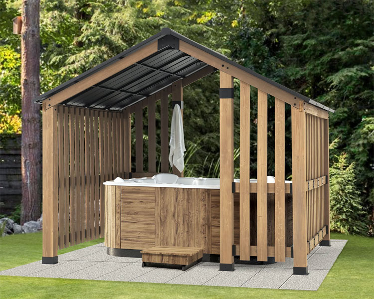 Simple Hot Tub Privacy Enclosure