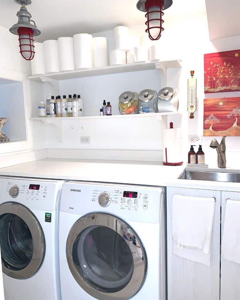 sink-cabinet-laundry-room-sink-ideas-kalhome1 small white laundry room washer and dryer