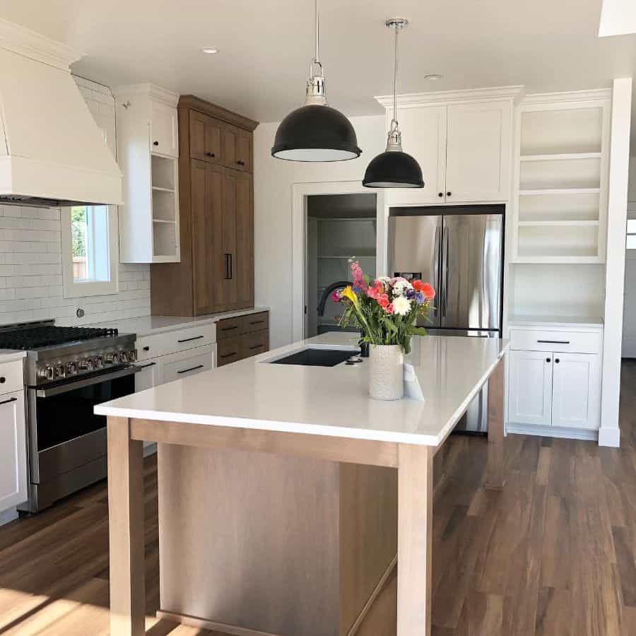 large kitchen island