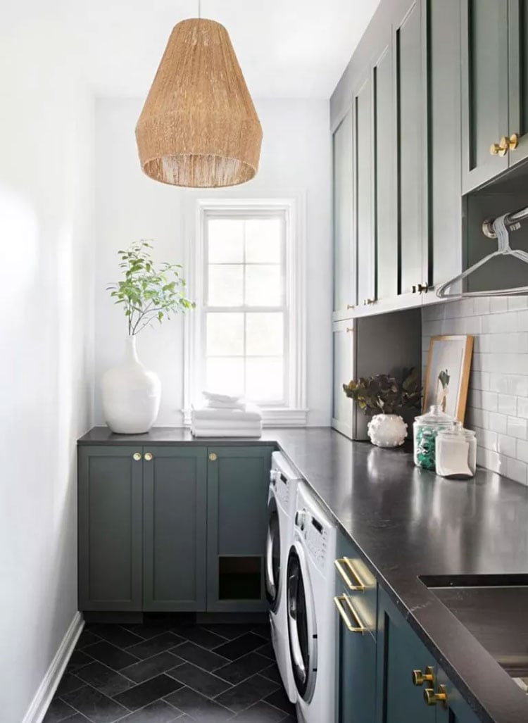 Small Laundry Room with Cabinets