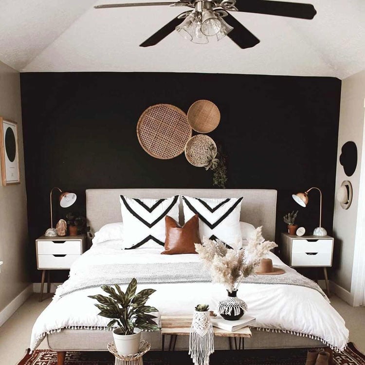 Small Room with Black Wall