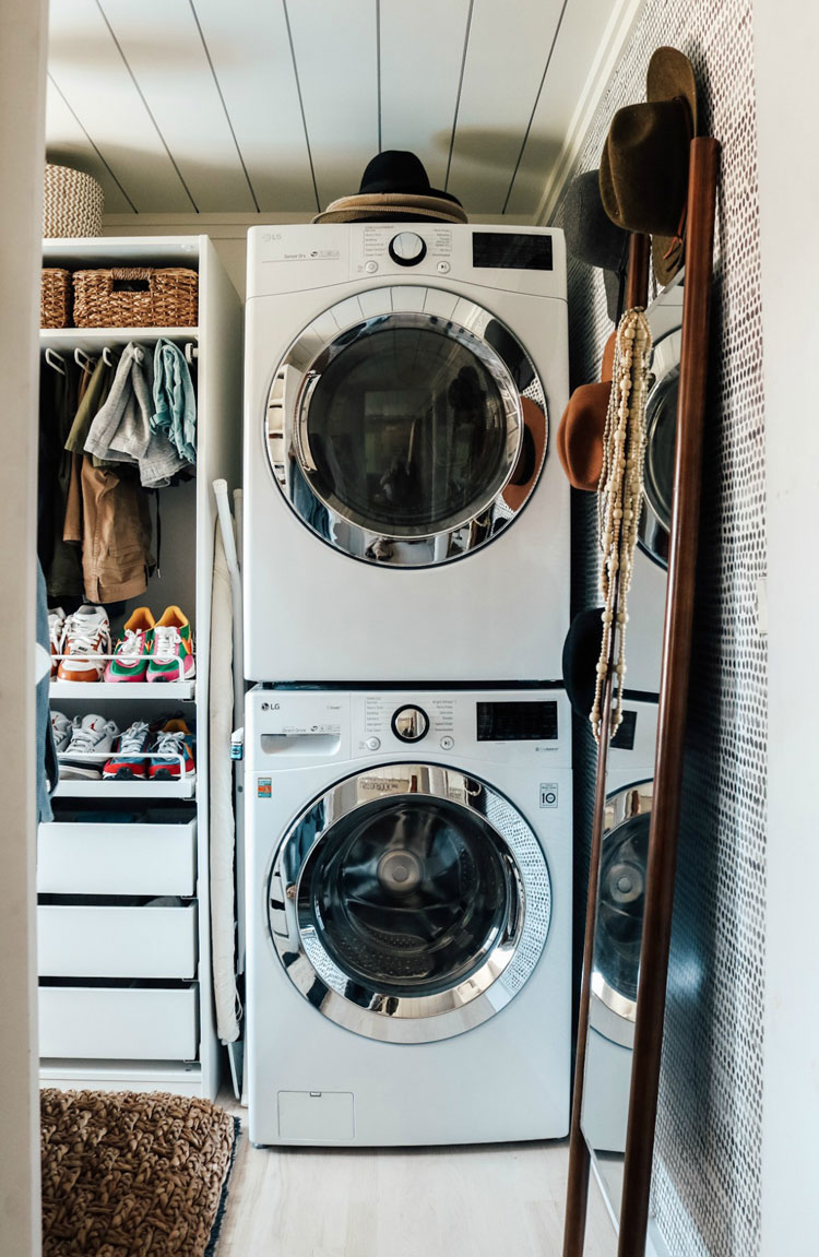 Stackable Washer Dryer Laundry Room For Small Space