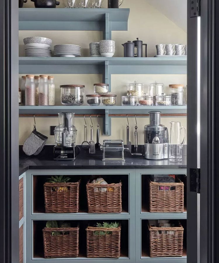 Walk In Pantry Storage Baskets For Organization