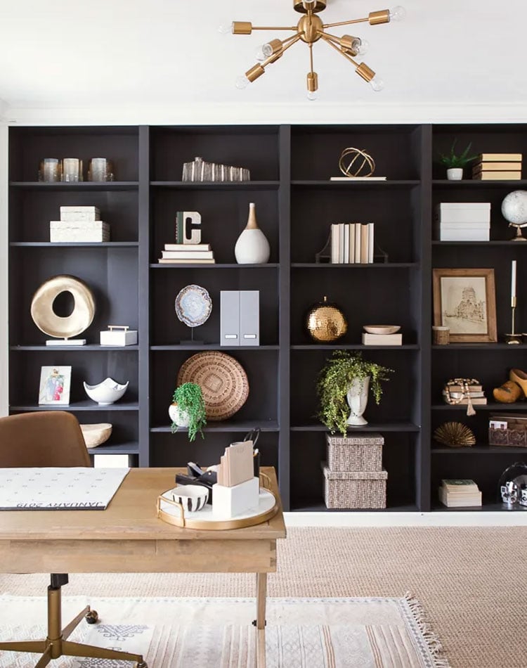 Stylish Black Accent Wall