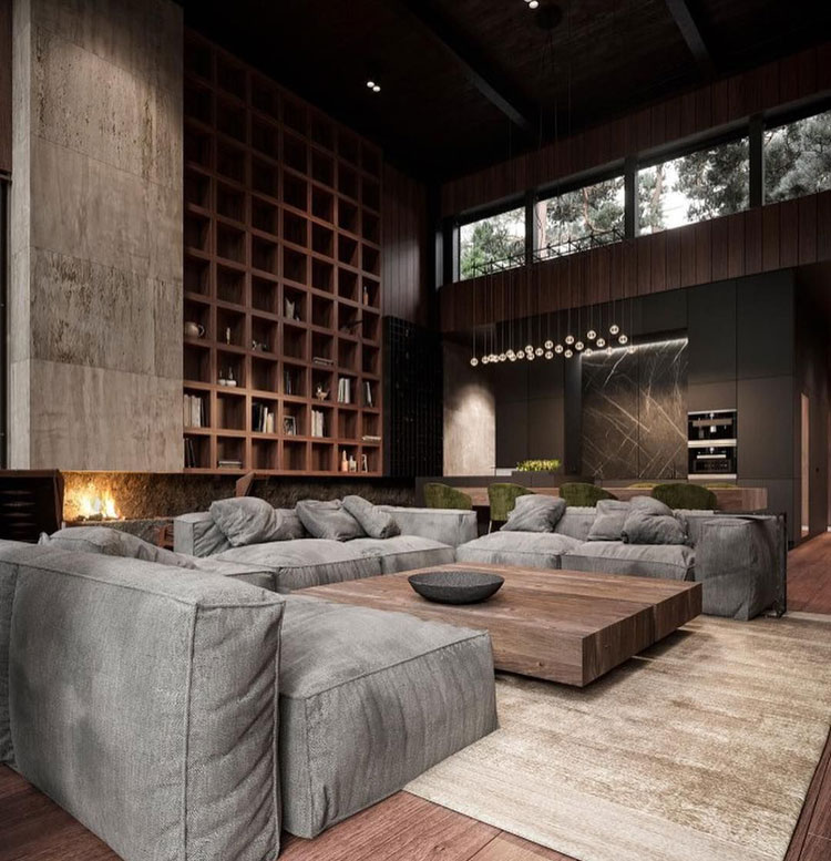 Stylish Brown Living Room Decor