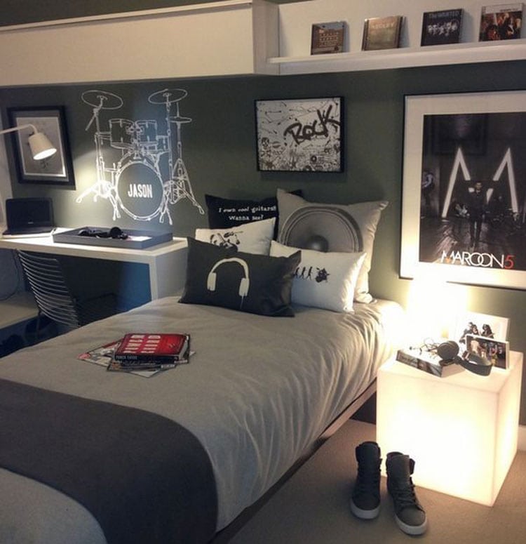 trendy-teen-room-designs-for-music-fans Trendy Teen Room Designs for Music Fans