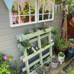 upcycled green pallet garden