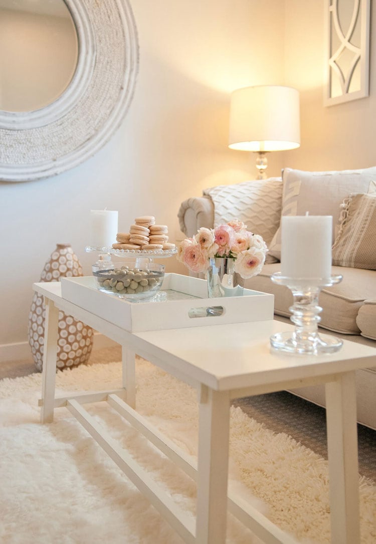 Use Smooth Textured and Cute Colors on Your Coffee Table