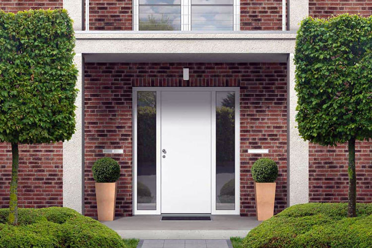 white-front-door-color-for-red-brick-house White Front Door Color For Red Brick House