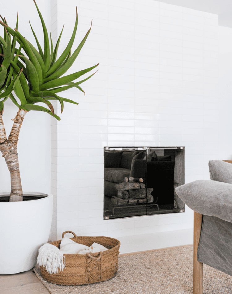 white-subway-tiling-for-simple-fireplace White Subway Tiling For Simple Fireplace