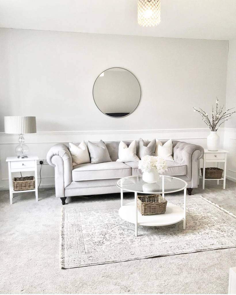 white-wall-paneling-ideas-homebyem_ white wall paneling living room wall mirror