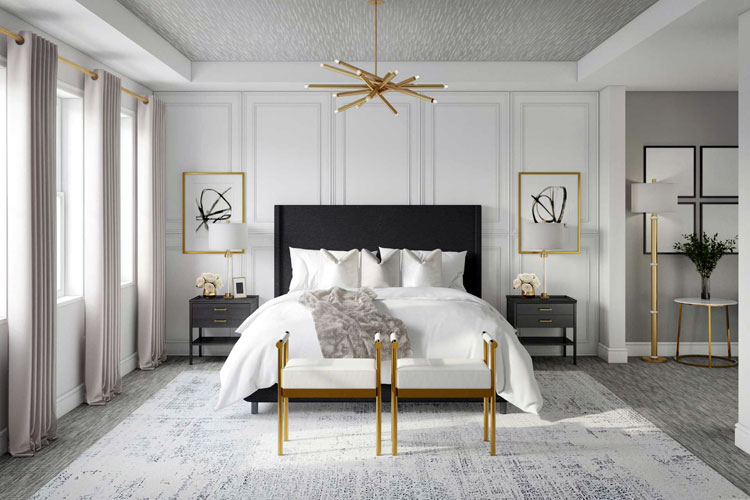 White Wood Panel Accent Wall