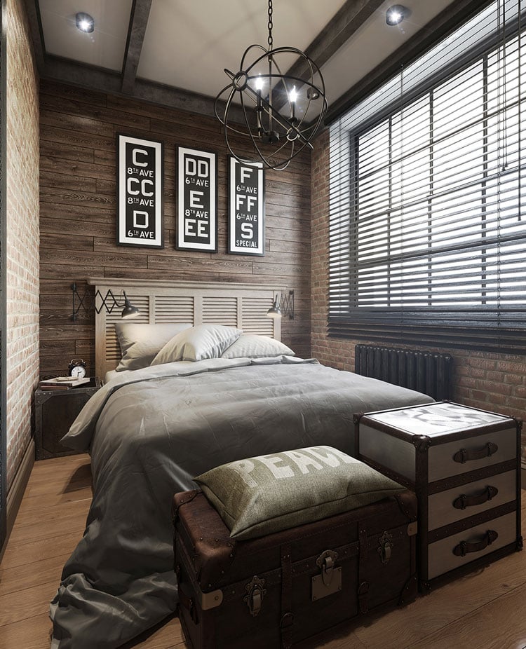 wood-panel-bedroom-for-men Wood Panel Bedroom For Men