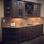 large wooden liquor cabinet