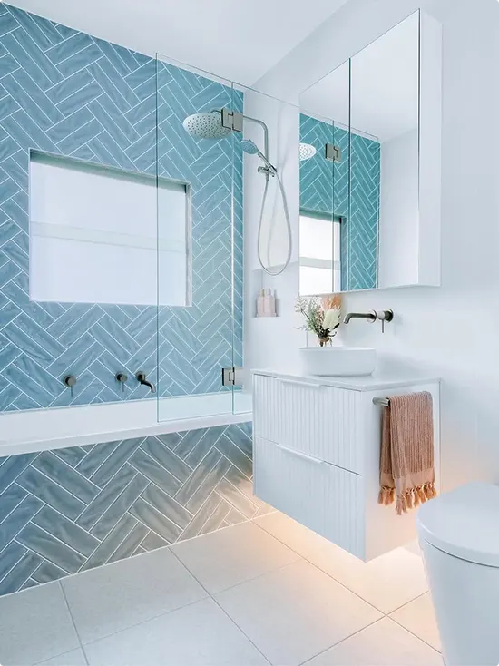 Light Blue Shower Tile Ideas