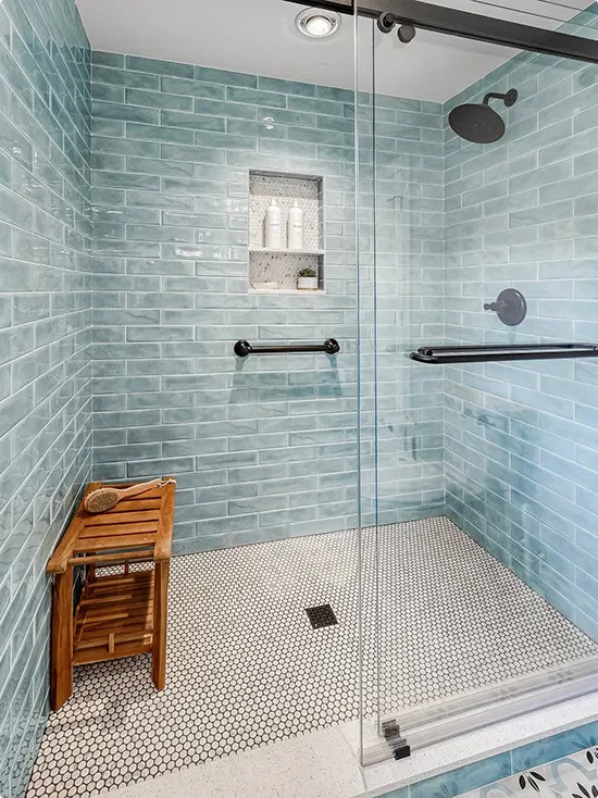 Glossy Seafoam Subway Tile