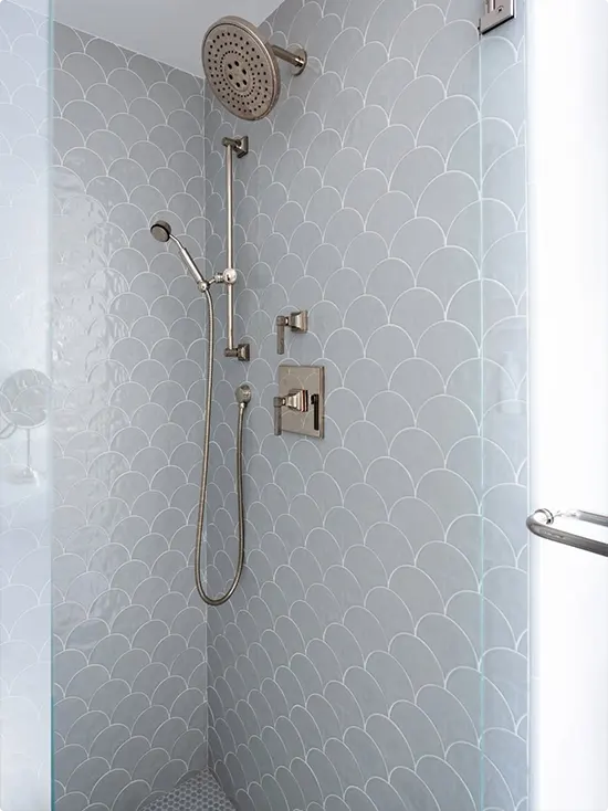 Pale Blue Scale Tile