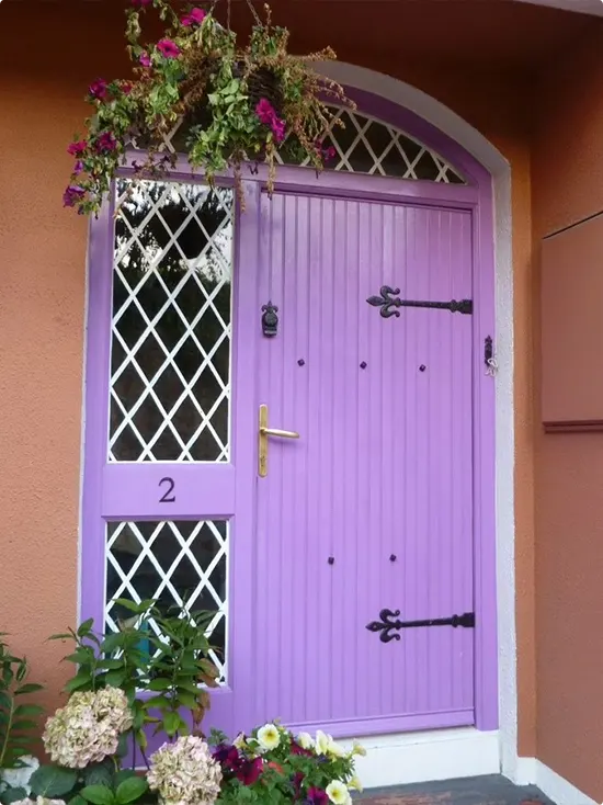 Lavender Plank Door