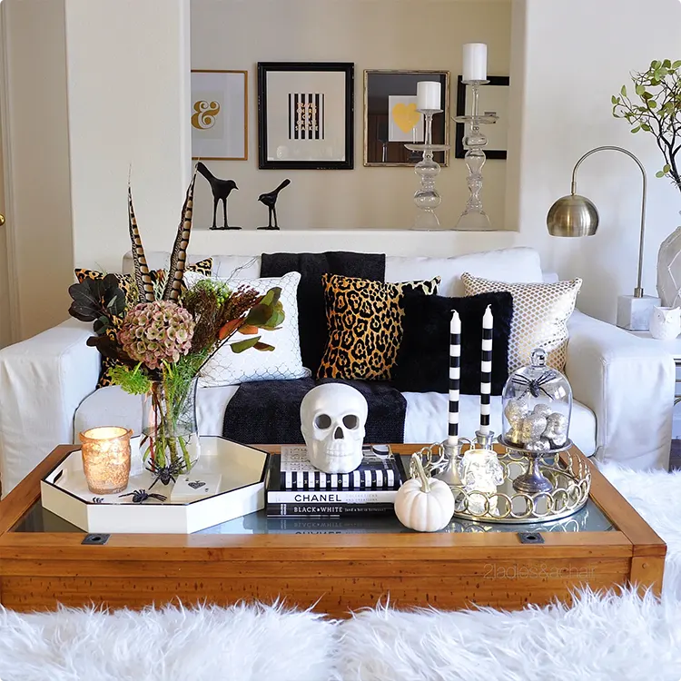 Leopard Print Gothic Glam Halloween Decor