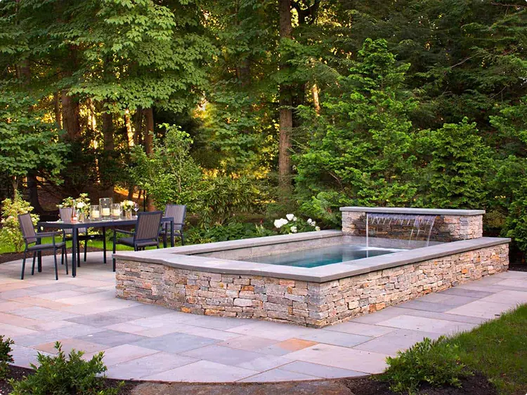 Raised Plunge Pool Waterfall