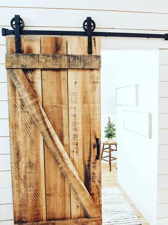Raw Plank Barn Door