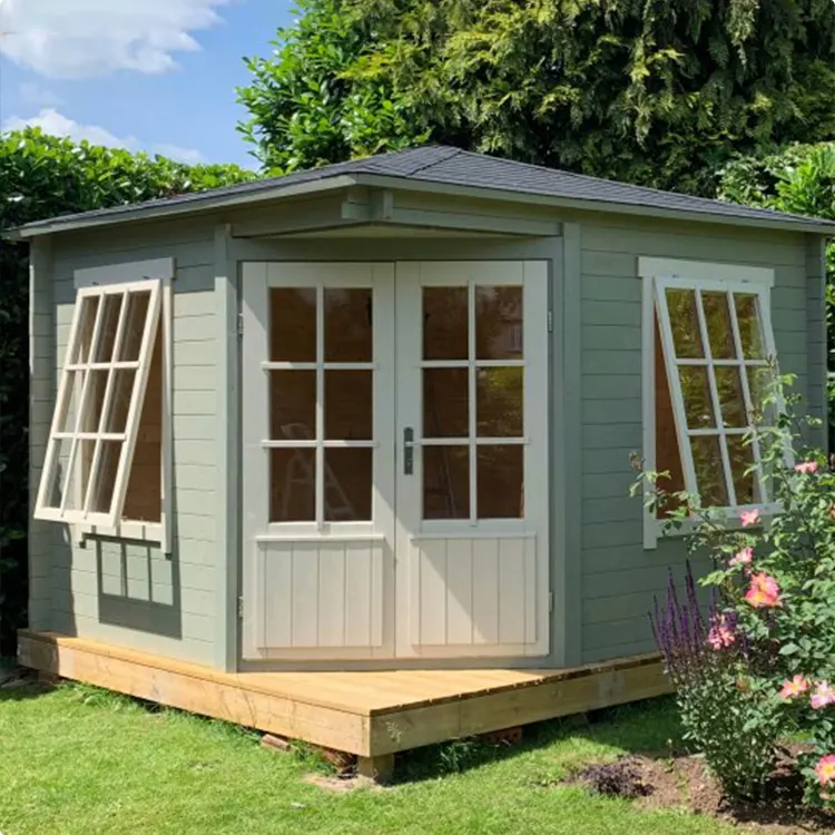 Sage Green Cottage Window Cabin