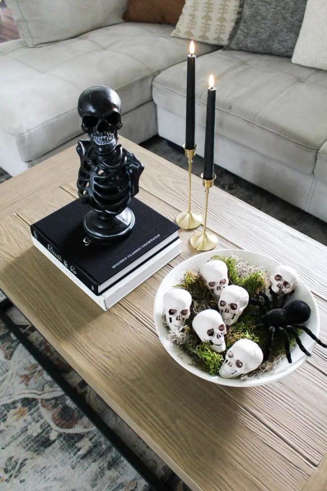 Skull and Skeleton Book Vignette