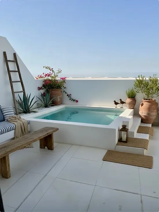 Tiny Mediterranean Plunge Pool