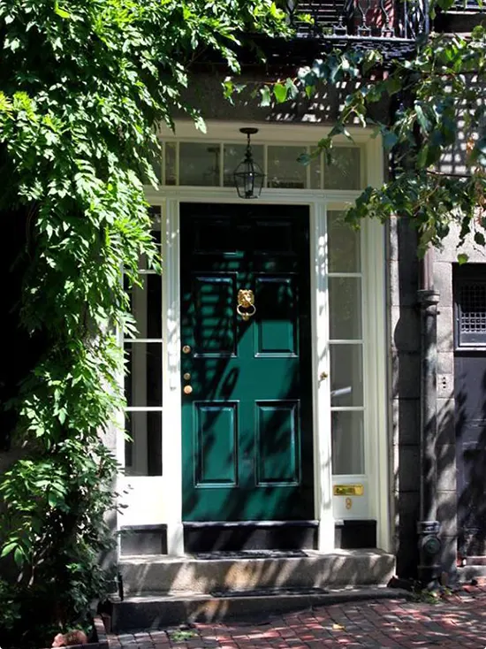 Moody Romantic Brownstone Entry